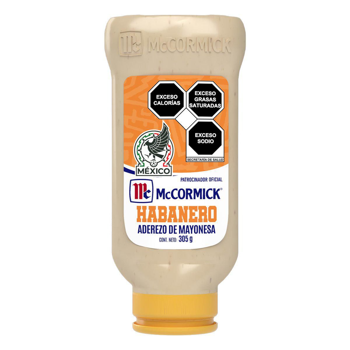 Aderezo De Mayonesa Mccormick Con Habanero Squeeze 305g