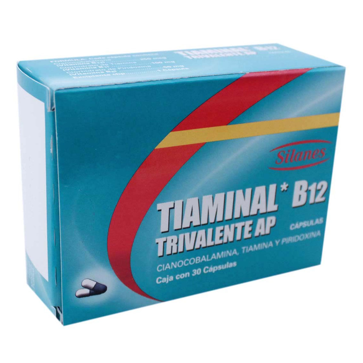 Cápsulas Tiaminal B12 Trivalente Caja con 30 Cápsulas