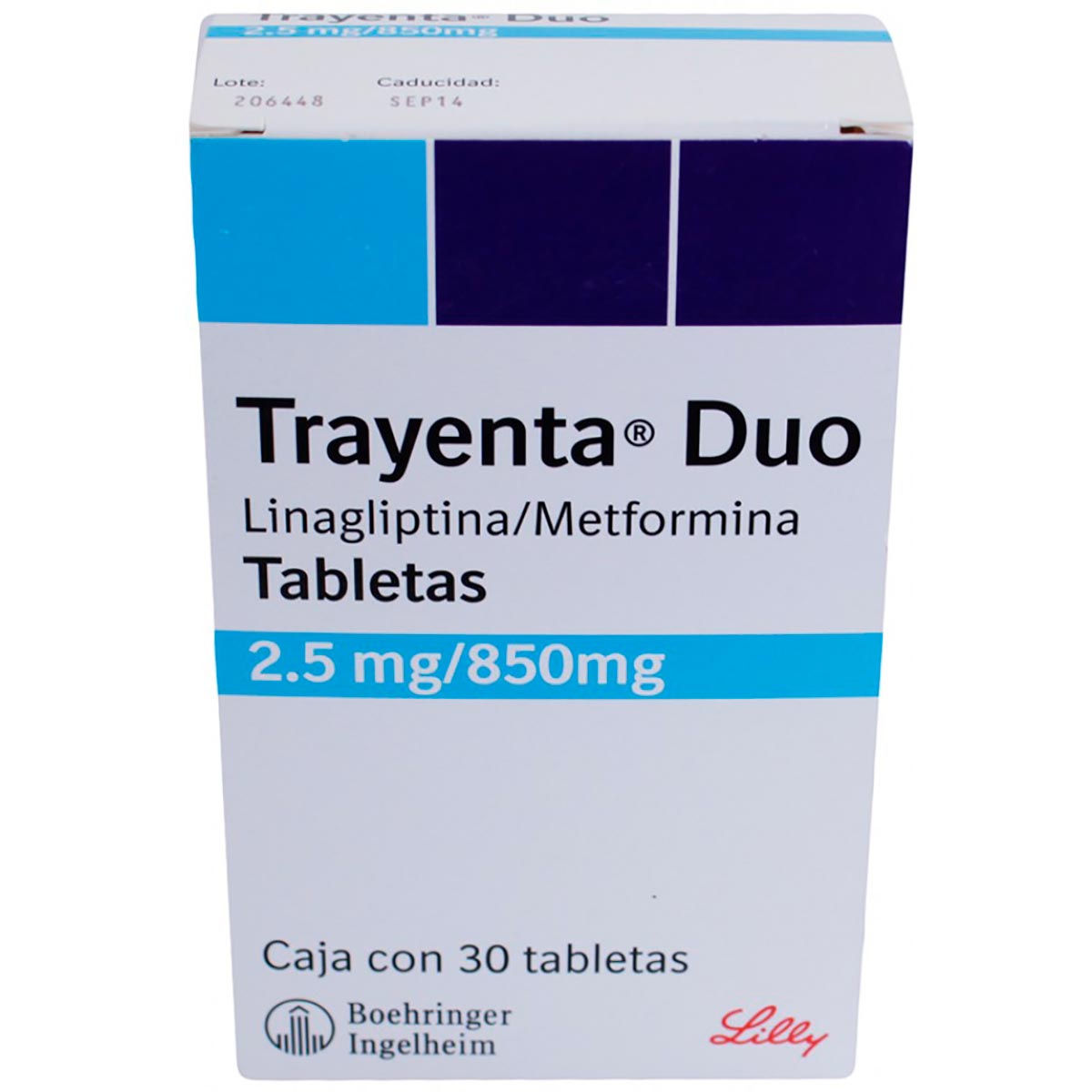 Tabletas Trayenta Duo 2.5mg/850mg Caja con 30 Tabletas