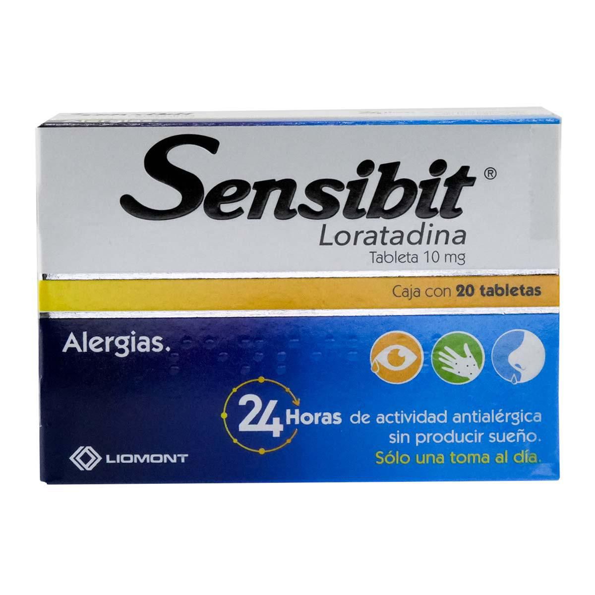 Tabletas Sensibit Alergias Caja con 10 Tabletas