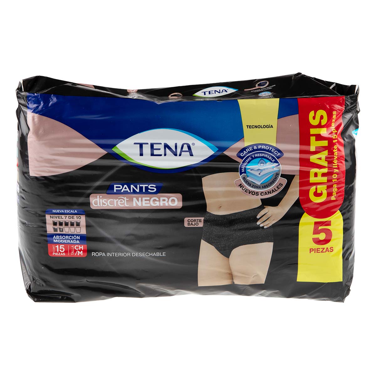 Pañal De Adulto Tena Pants Mediano 10 Piezas