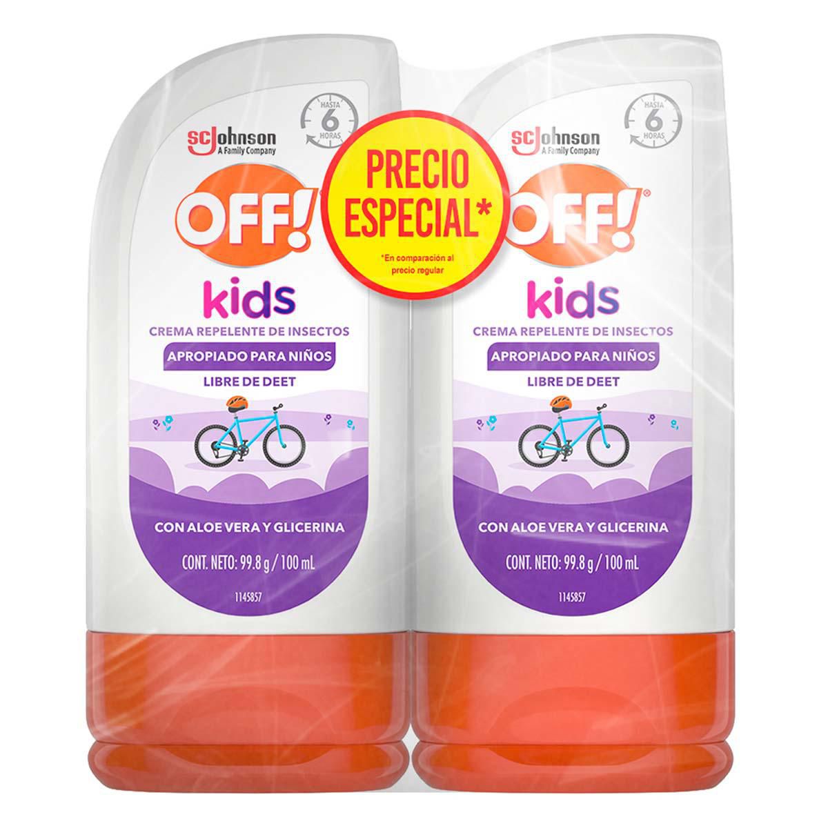 Repelente De Insec Off Kids Crema 99.8