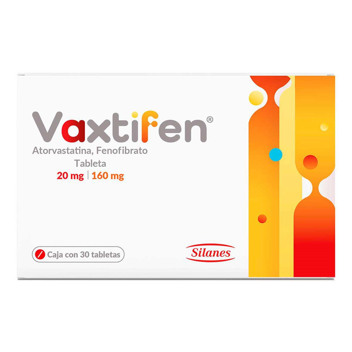 Tabletas Vaxtifen Silanes 20/160mg 30 Unidades