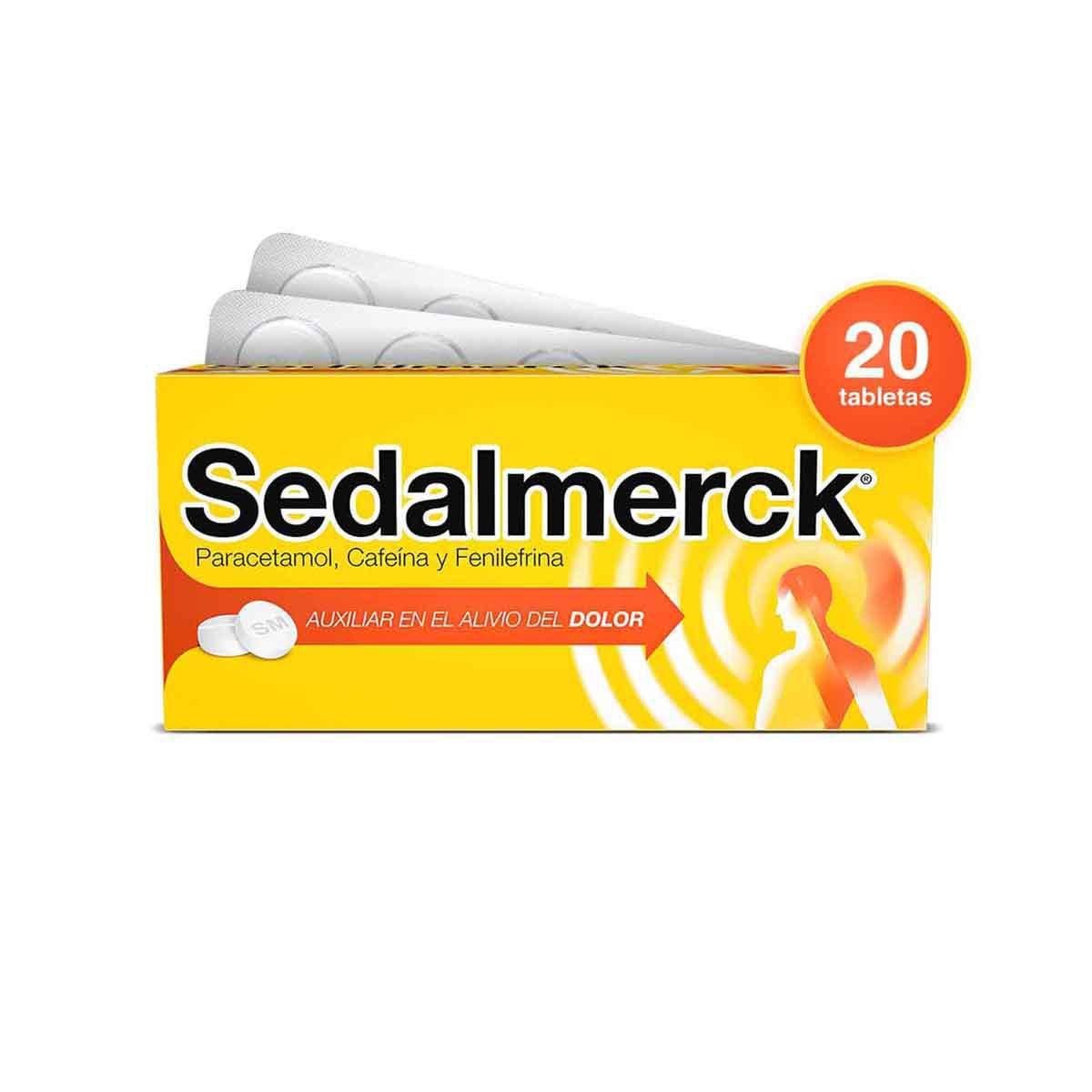 Analgésico con Paracetamol Sedalmerck Blister con 20 tabletas