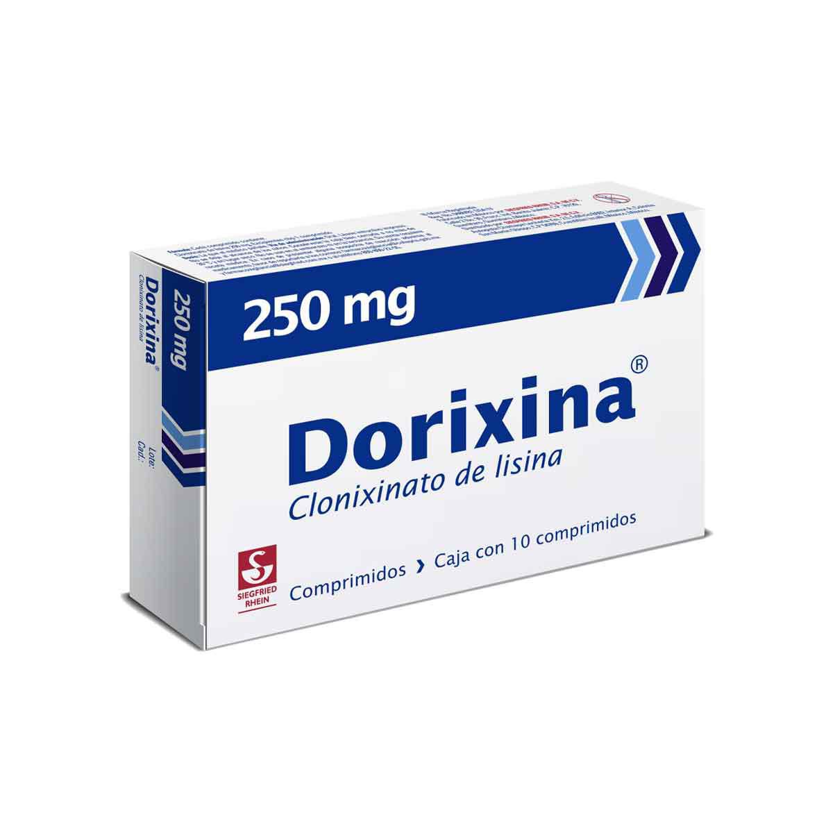 Comprimidos Dorixina 250mg Caja con 10 Comprimidos