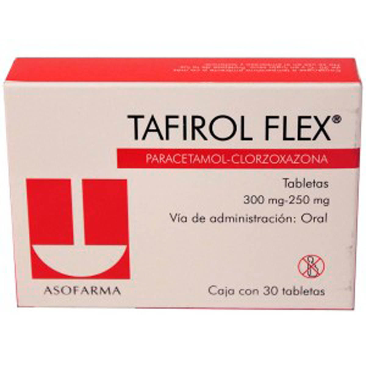 Tabletas Tafirol Flex 300mg/250mg Caja con 30 Tabletas