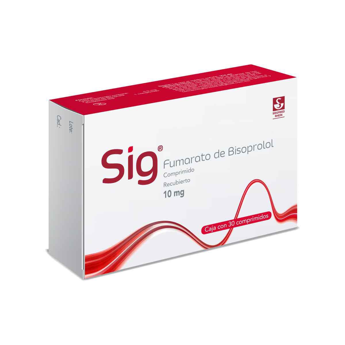 SIG 2.5 mg - Caja con 30 comprimidos (Bisoprolol)