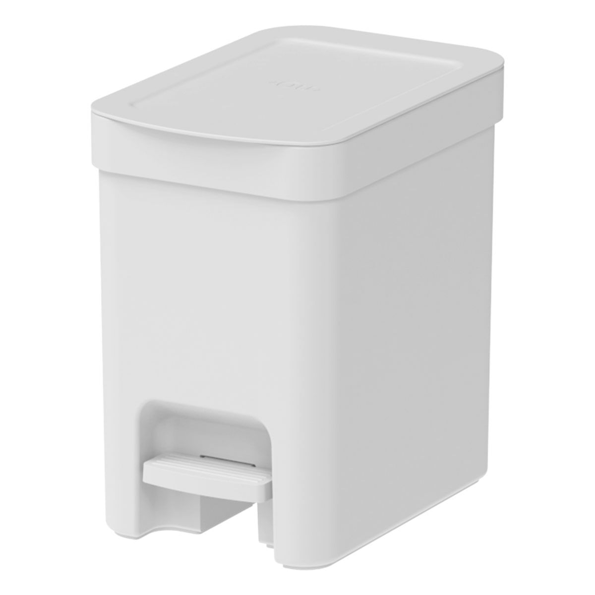 Basurero Zylku Trium 6l Pedal Blanco Ou