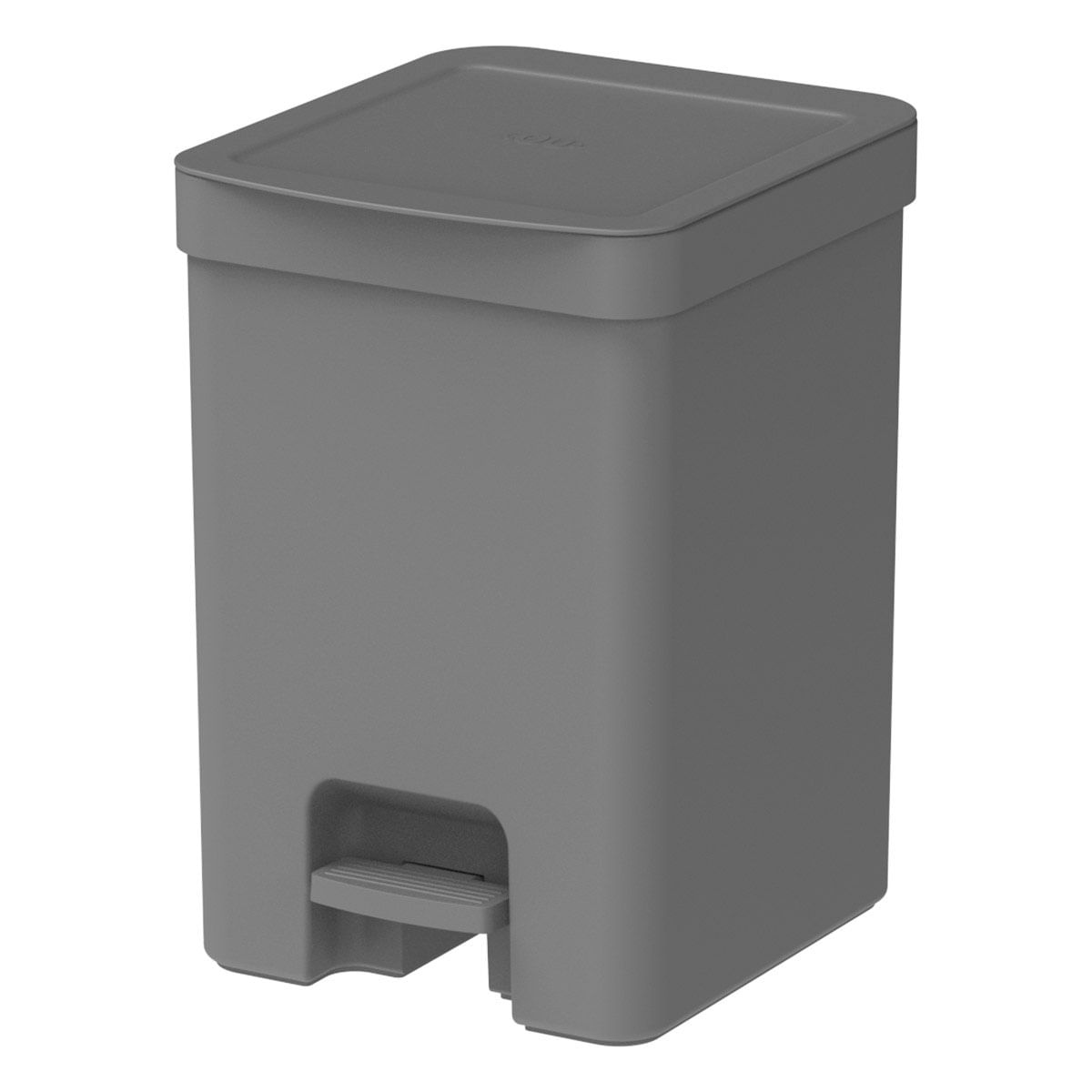 Basurero Zylku Trium 12l Pedal Gris Ou
