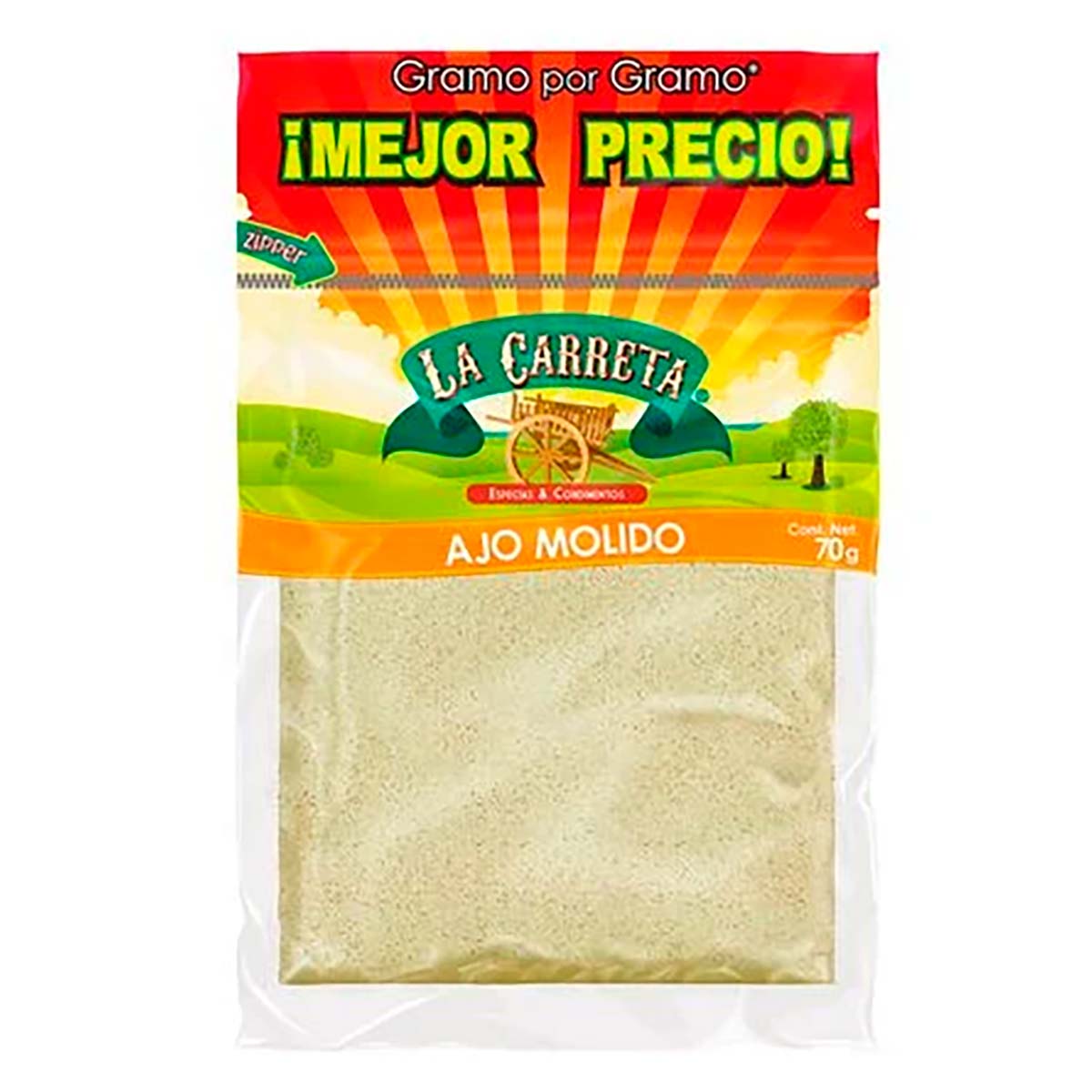 Ajo La Carreta Molido 70g
