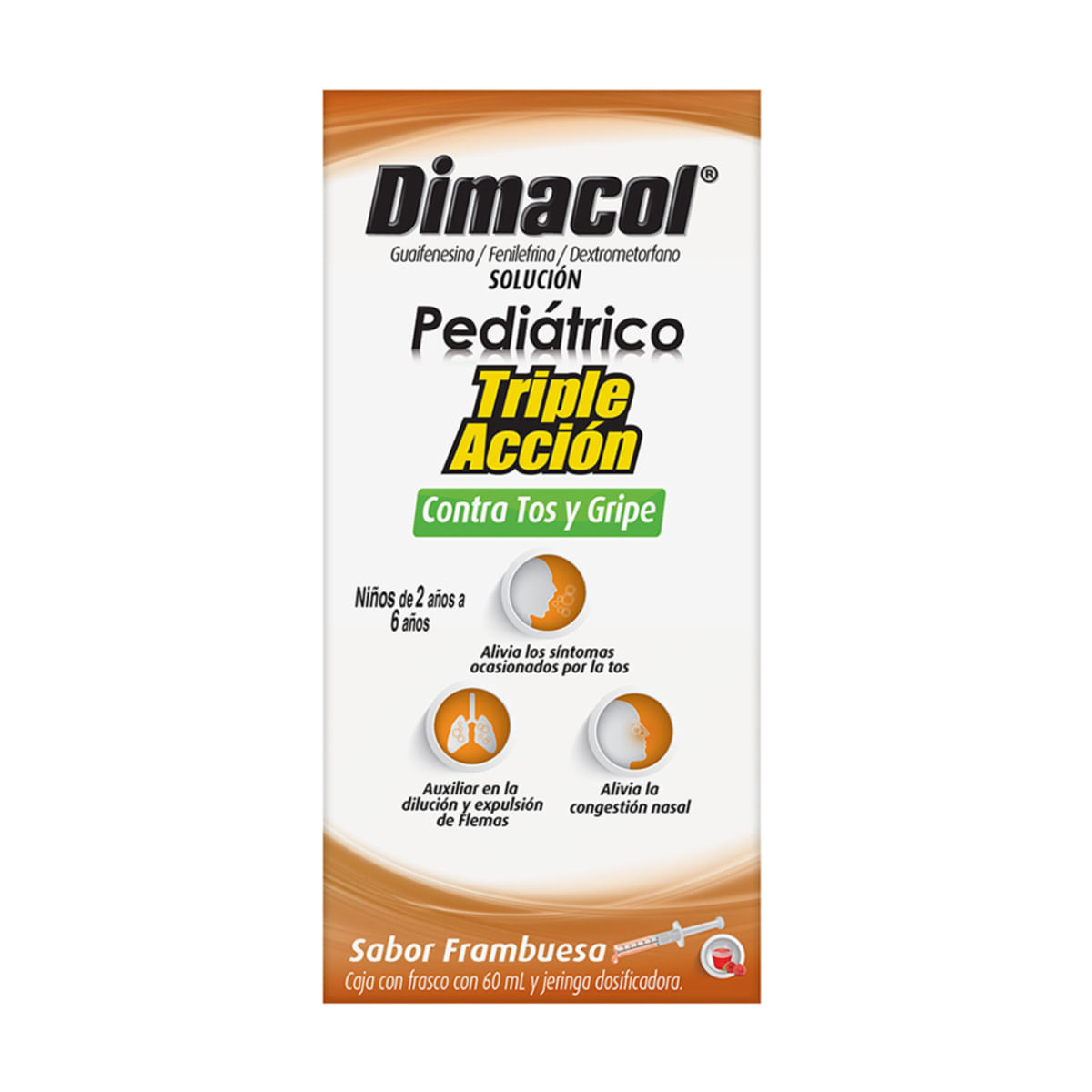Dimacol Pediátrico Jarabe para la Tos Triple Acción 150ml