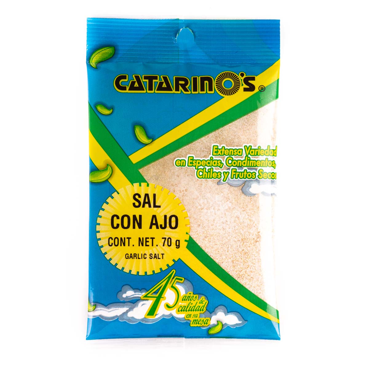 Ajo Catarino´S En Polvo Con Sal 70g