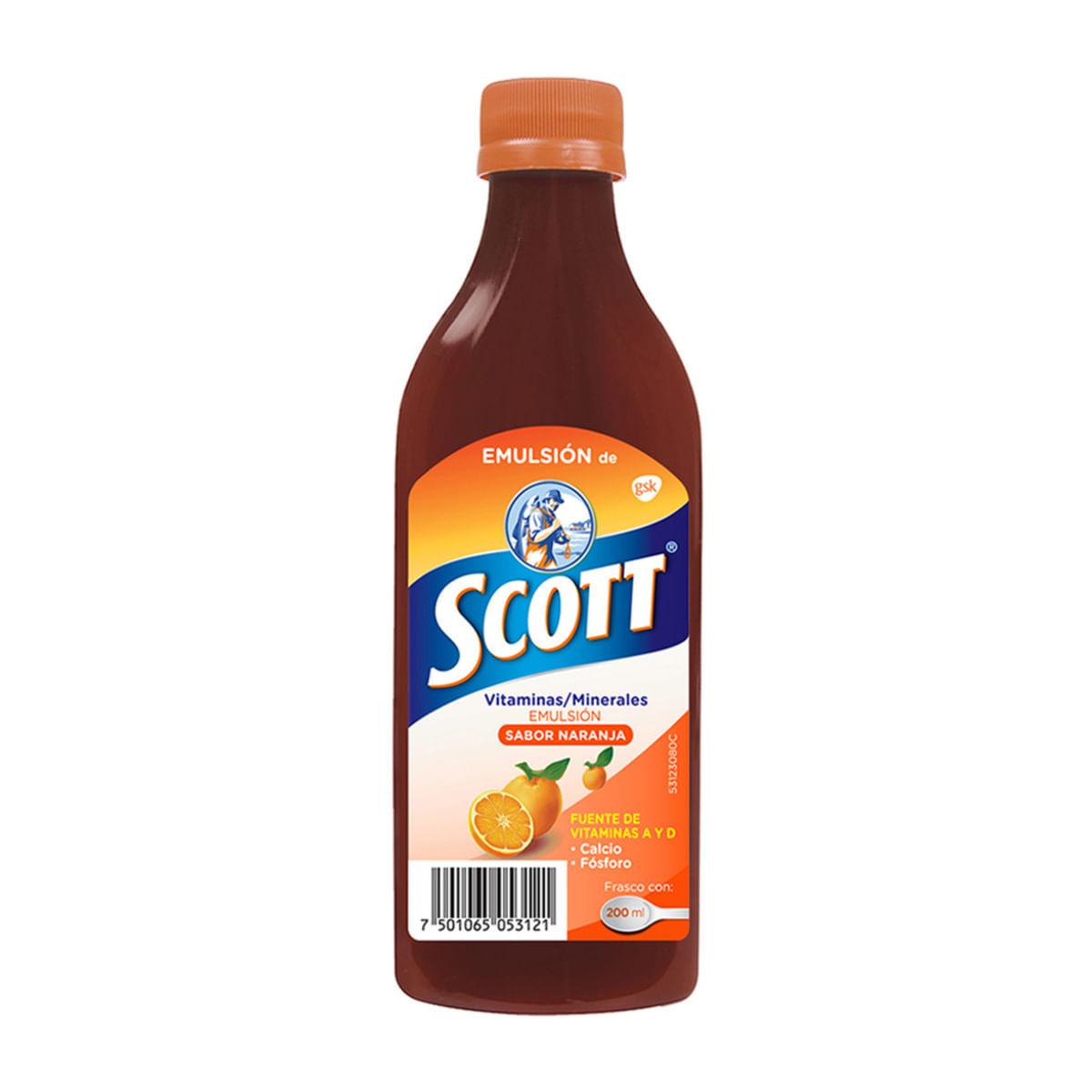 Emulsión de Scott Multivitamínico Naranja 200ml