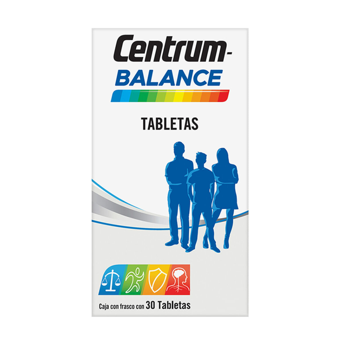 Tabletas Centrum Multivitamínico Balance Frasco con 30 Tabletas
