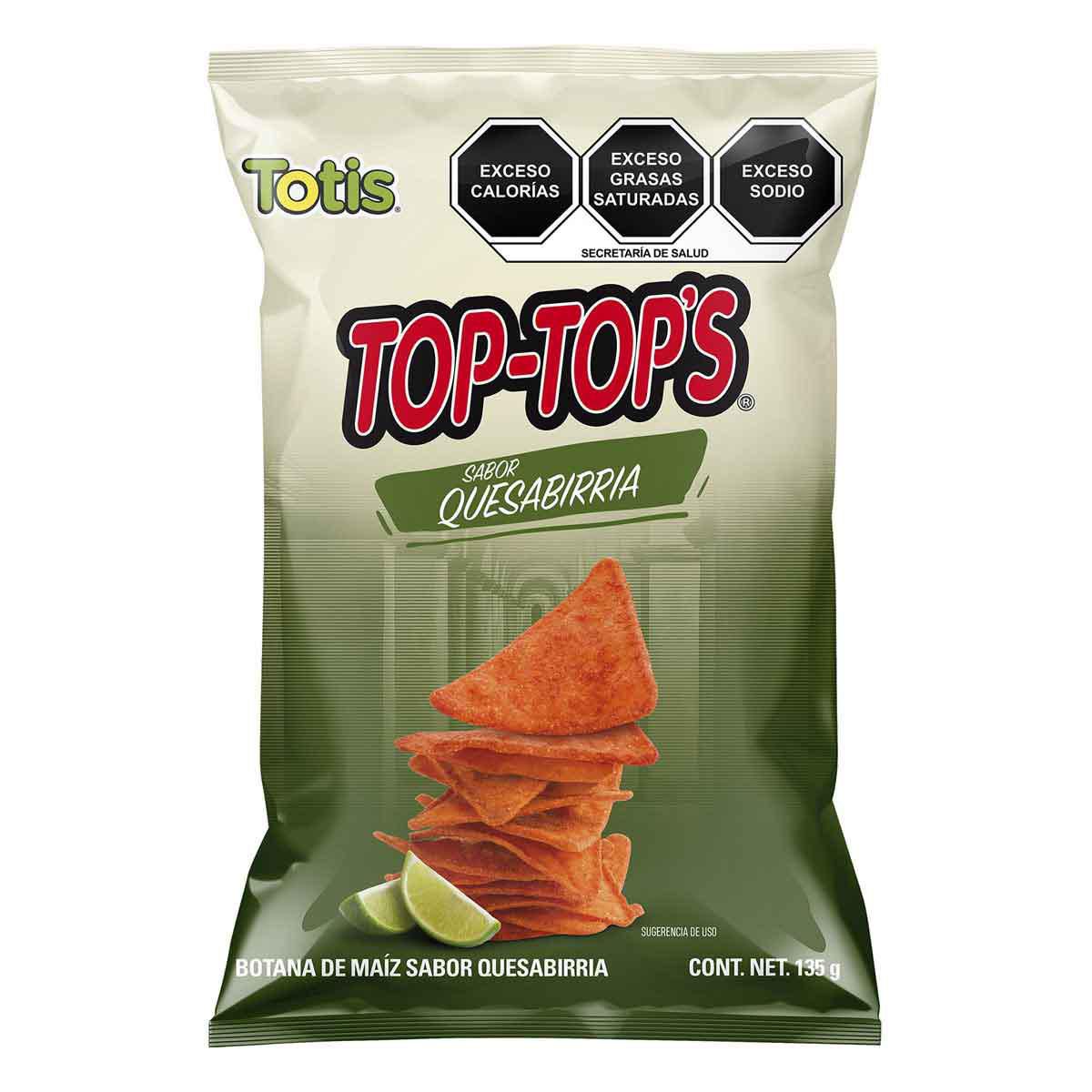 Botana Totis Top Tops Quesabirria 135 G