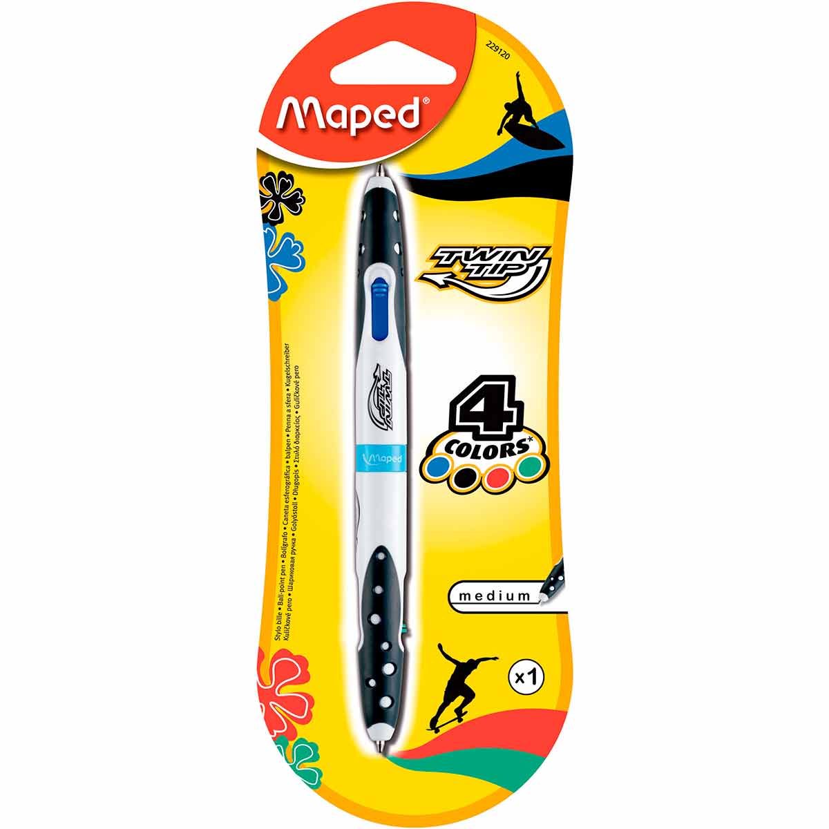 Boligrafo Maped 4 Colores Std 1pz