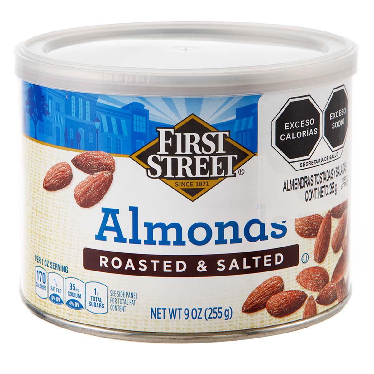 Almendras First Street Tost Con Sal 255g