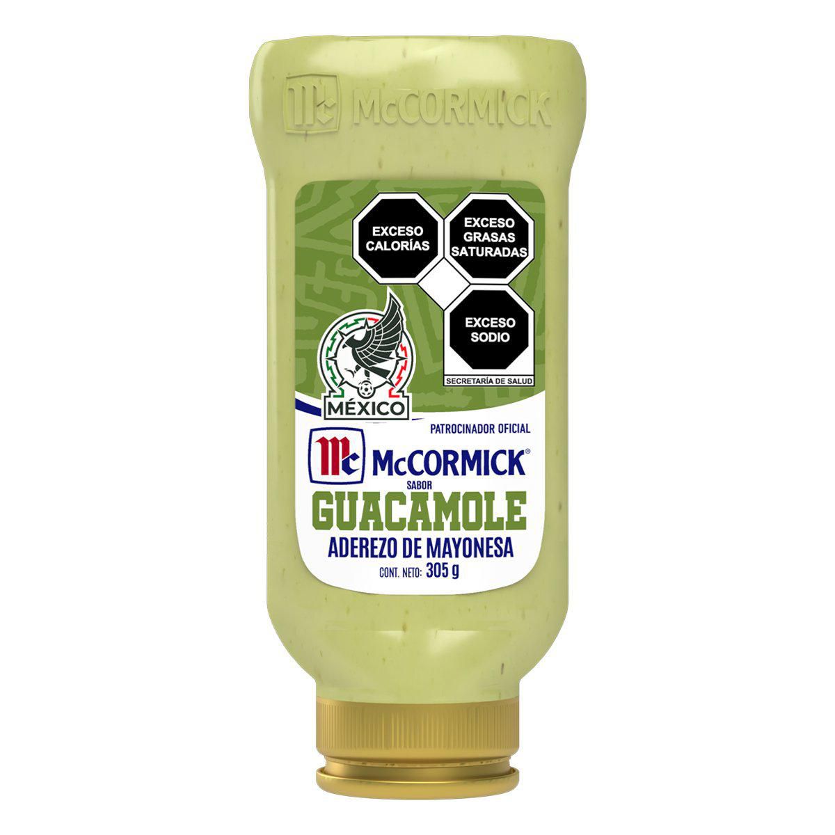 Aderezo De Mayonesa Mccormick Con Guacamole Squeeze 305g