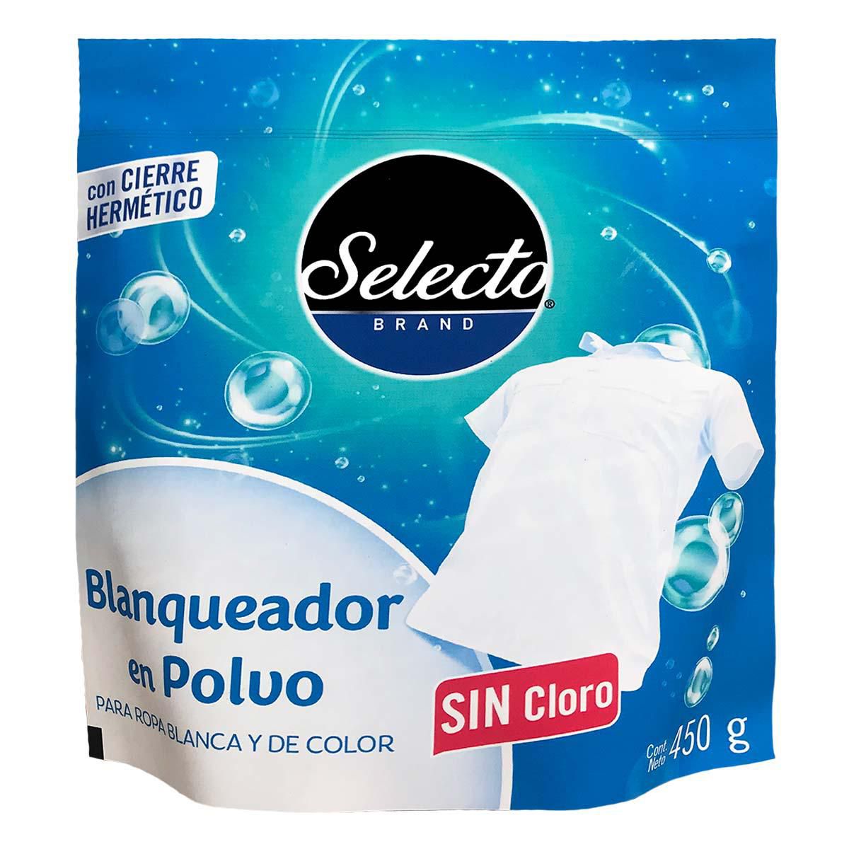 Blanqueador En Polvo Sin Cloro Selecto Brand 450g