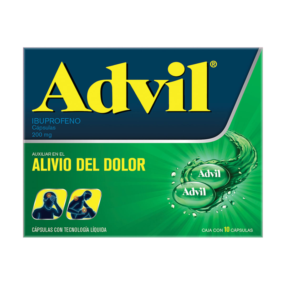 Capsulas Advil Analgésico Fastgel 200mg