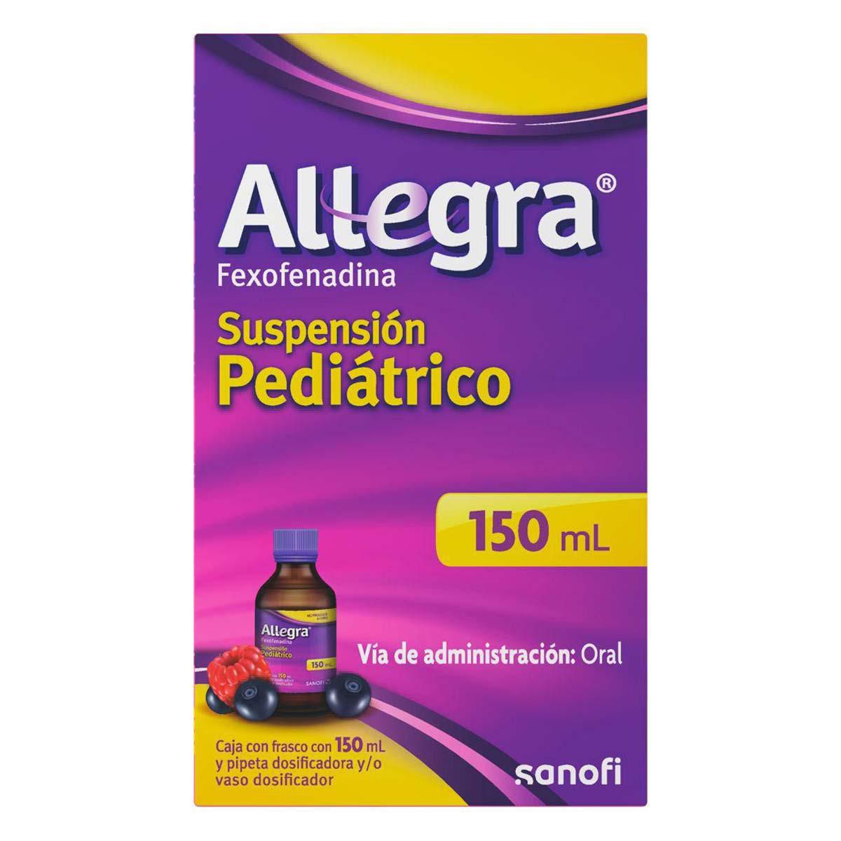Suspensión Pediátrica Allegra para Rinitis Alérgica y Urticaria 150ml