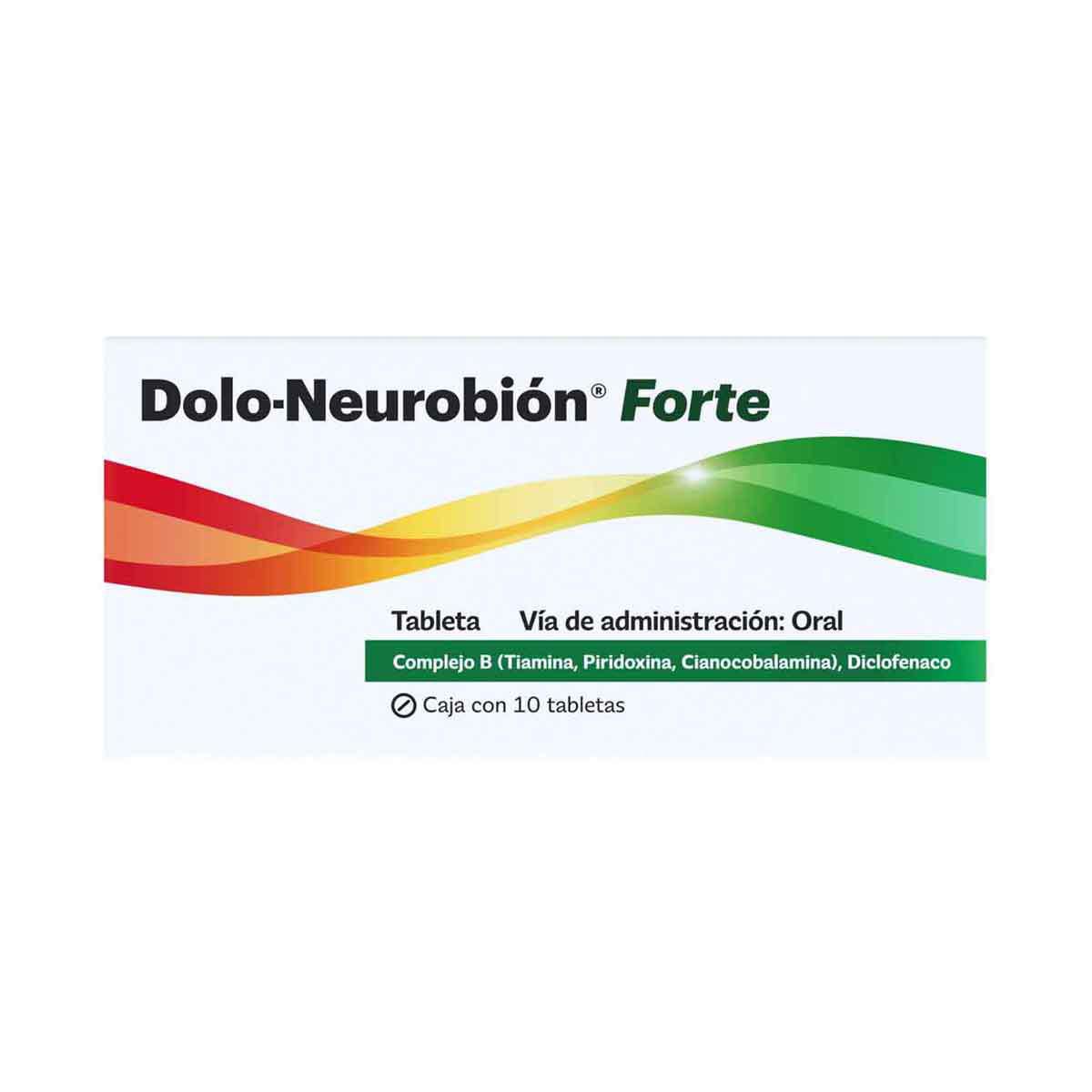 Dolo-Neurobión Forte con Diclofenaco y Vitaminas del Complejo B con 10 tabletas