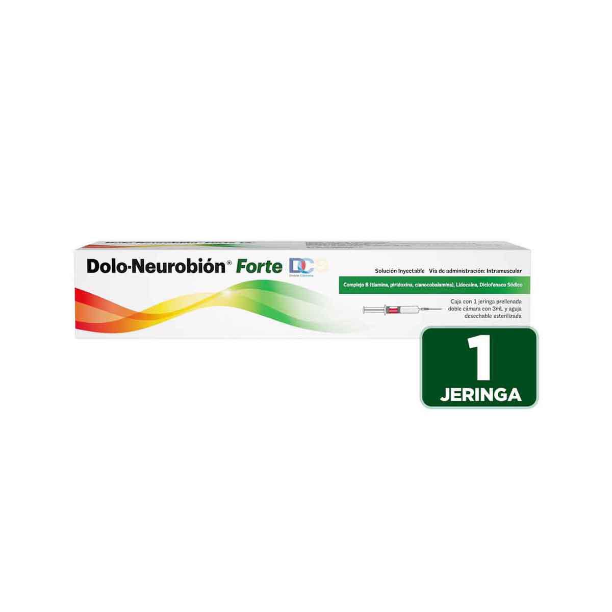 Dolo-Neurobión Forte DC Diclofenaco Sódico, Complejo B - 1 jeringa prellenada doble cámara con 3ml