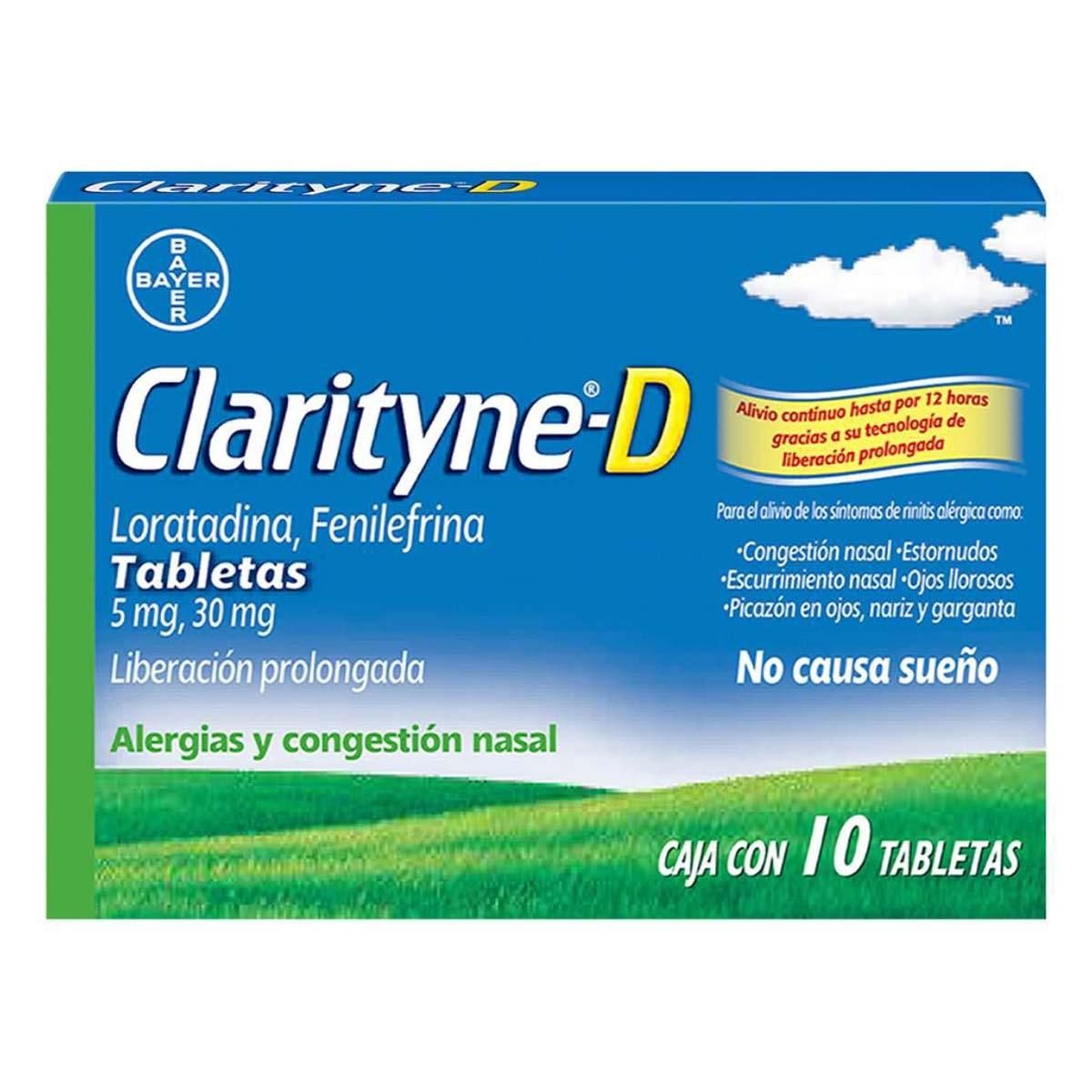 Clarityne D Loratadina Caja con 10 Tabletas