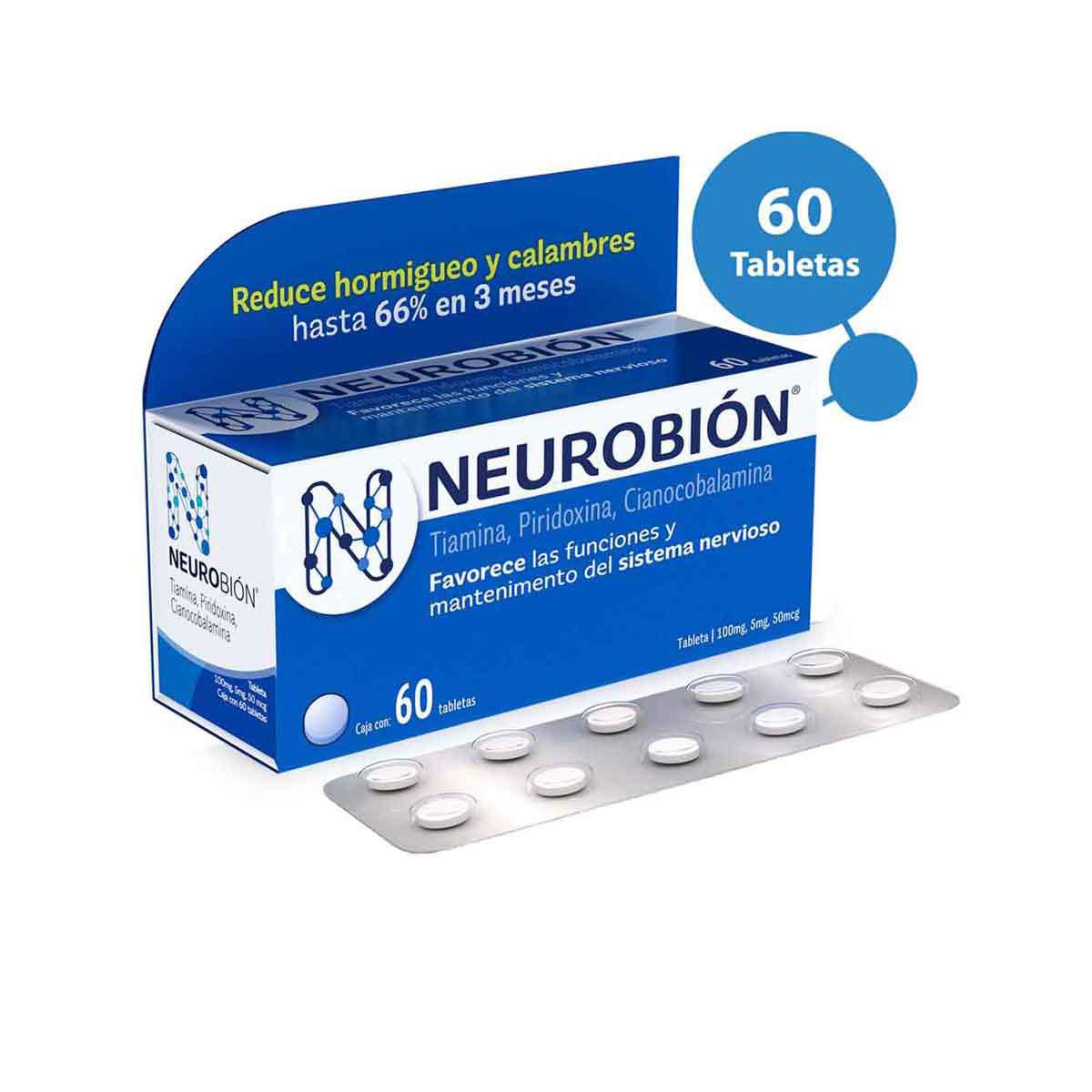 Vitaminas del Complejo B Neurobion 60 Tabletas