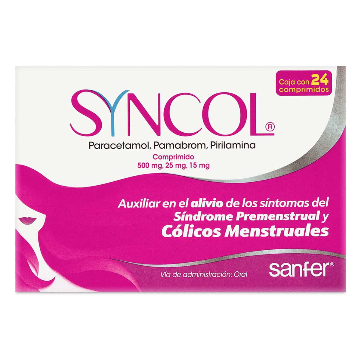 Comprimidos Syncol Caja con 24 Comprimidos.