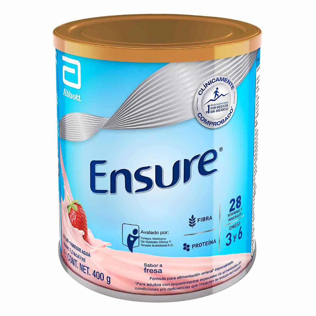 Suplemento Alimenticio Ensure Alimentación Especializada Fresa 400g