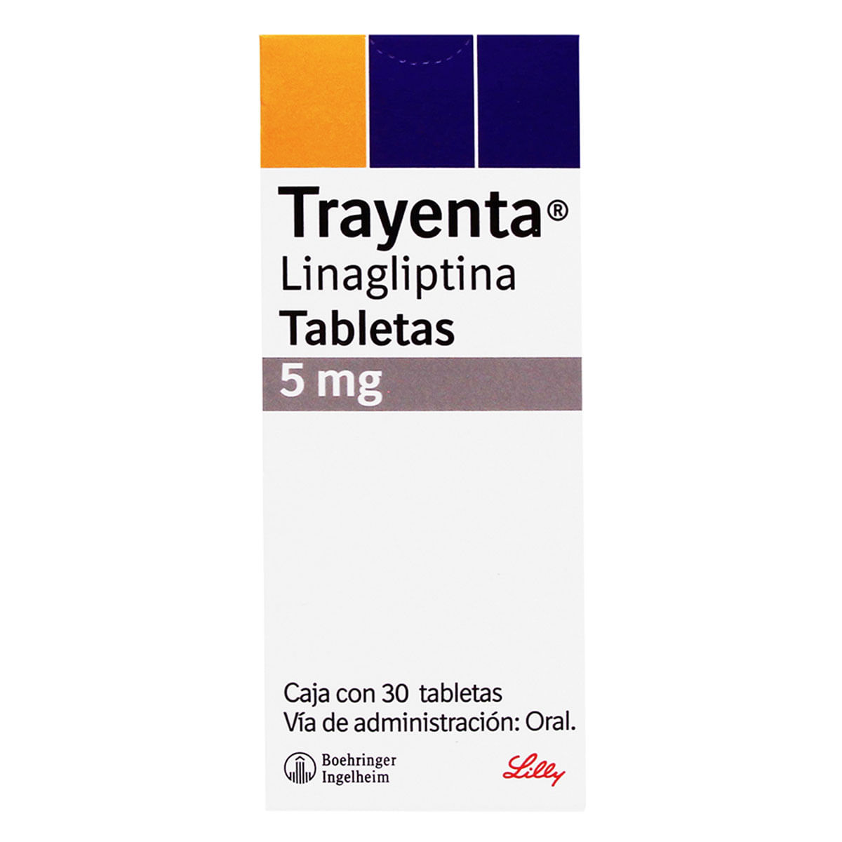 Tabletas Trayenta 5mg Caja con 30 Tabletas