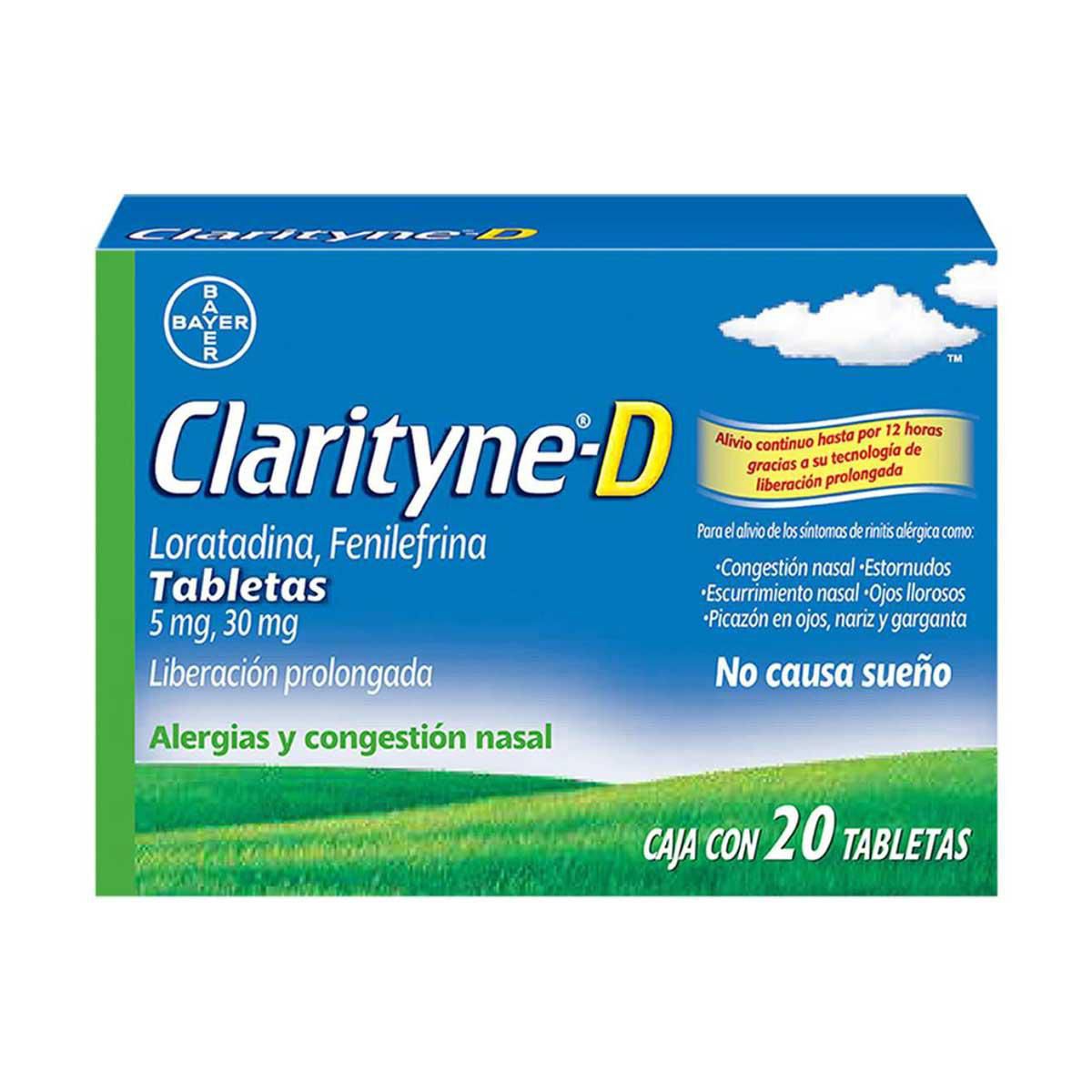 Clarityne D Loratadina Caja con 20 Tabletas