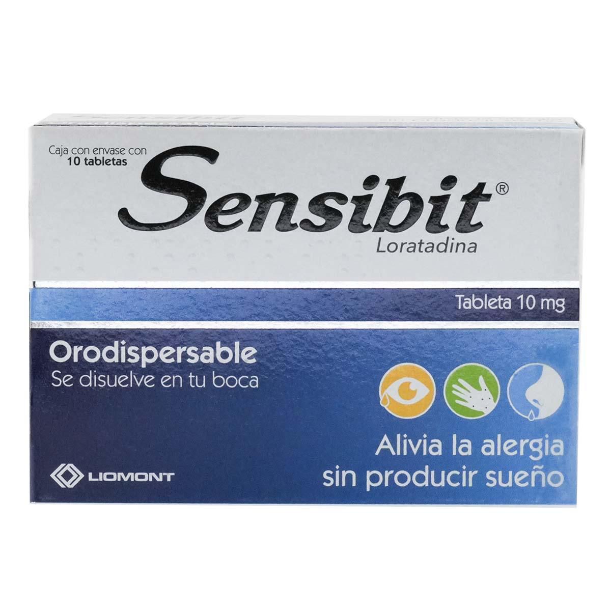 Tabletas Sensibit Orodispersables 10mg con 10 Tabletas