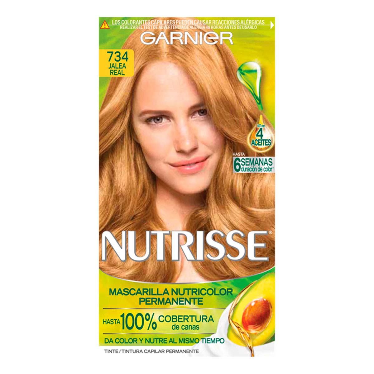 Tinte De Cabello Garnier Nutrisse 734 Jalea Real