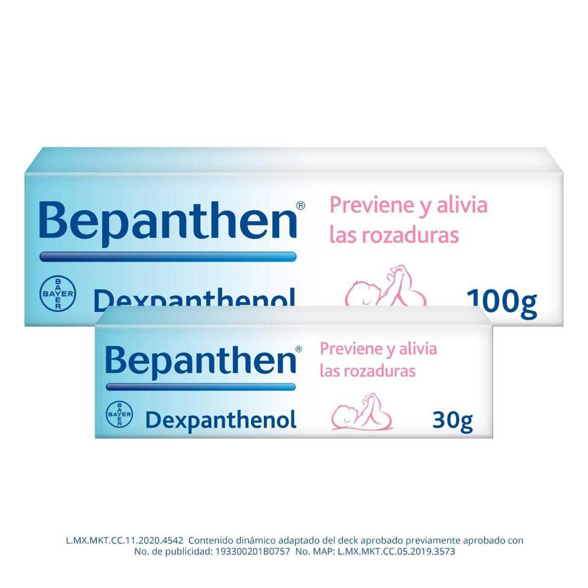Bepanthen Pomada contra Rozaduras 2 Tubos 100g, 30g