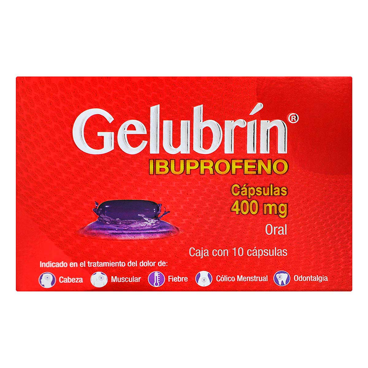 Cápsulas Genéricas Ibuprofeno 400mg Caja con 10 Cápsulas