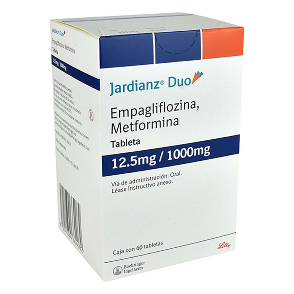 Tabletas Jardianz Duo 12.5mg/1000mg Caja con 60 Tabletas