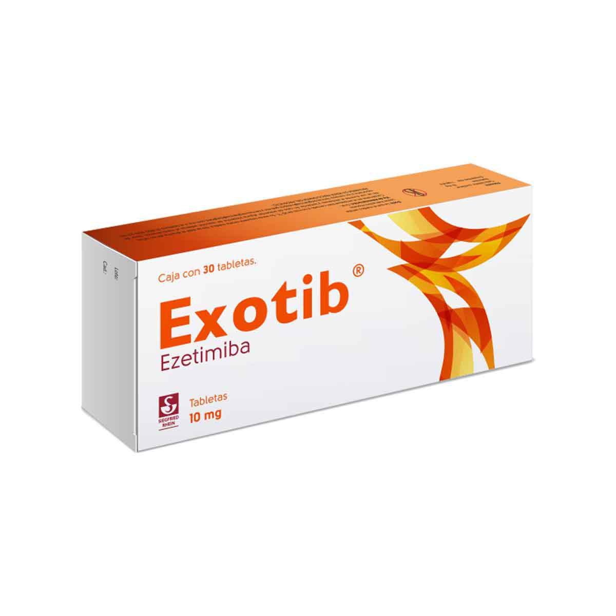 Exotib 10 mg - Caja con 30 tabletas (Ezetimiba)
