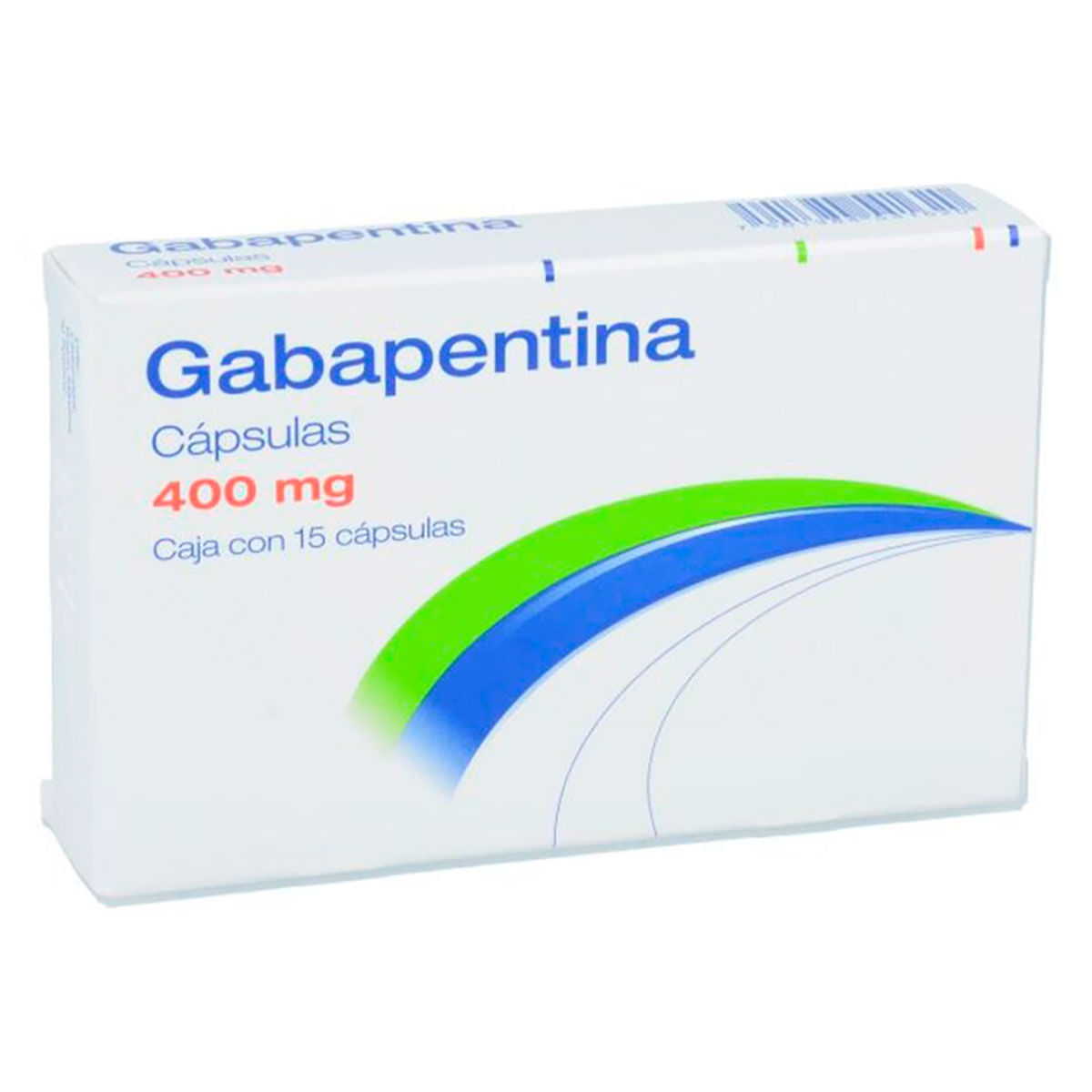 Cápsulas Genéricas Gabapentina 400mg Caja con 15 Cápsulas