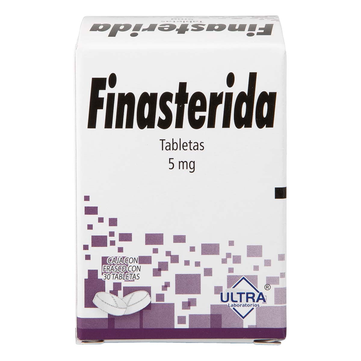 Tabletas Genéricas Finasterida 5mg Caja con 30 Tabletas