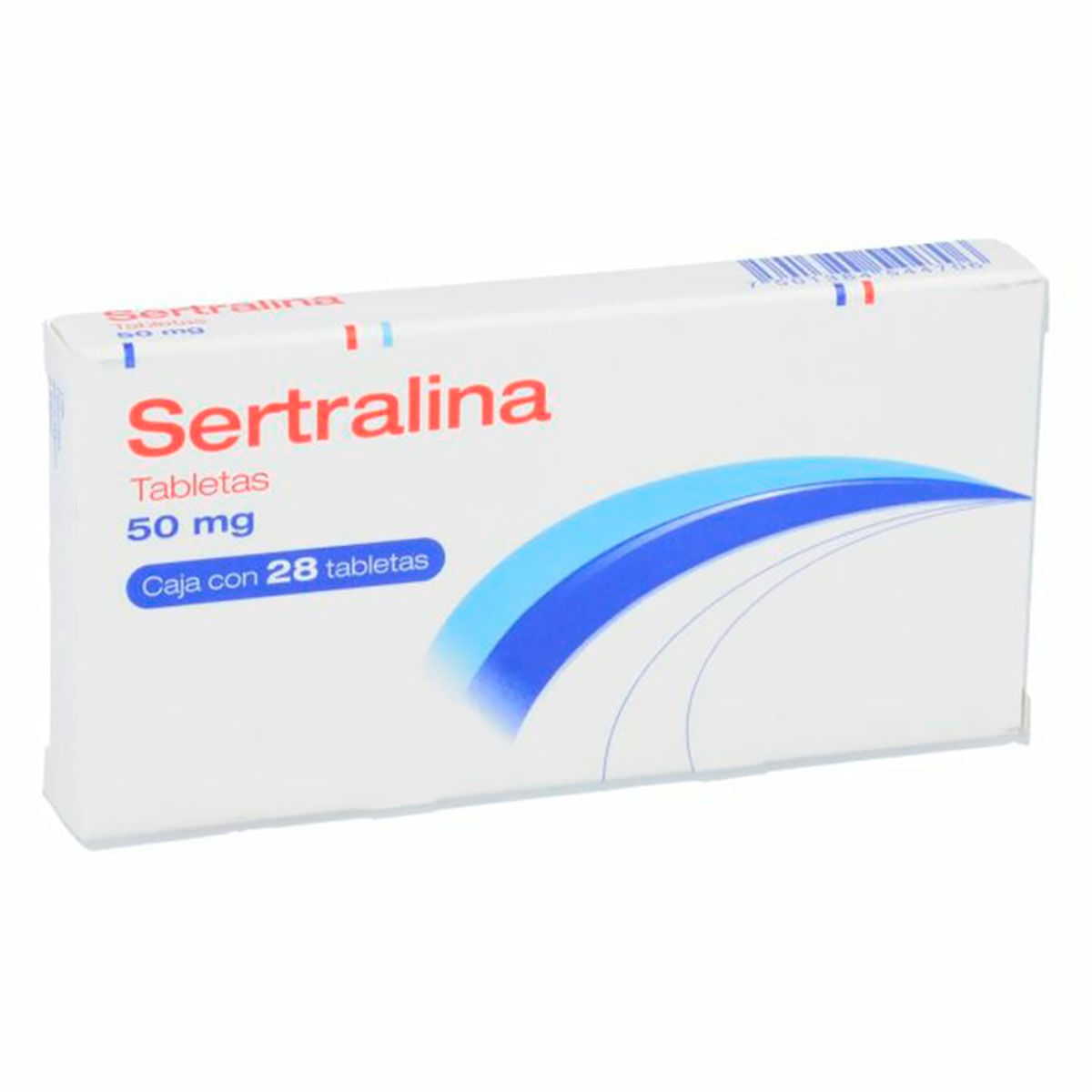Tabletas Genéricas Sertralina 50mg Caja con 28 Tabletas