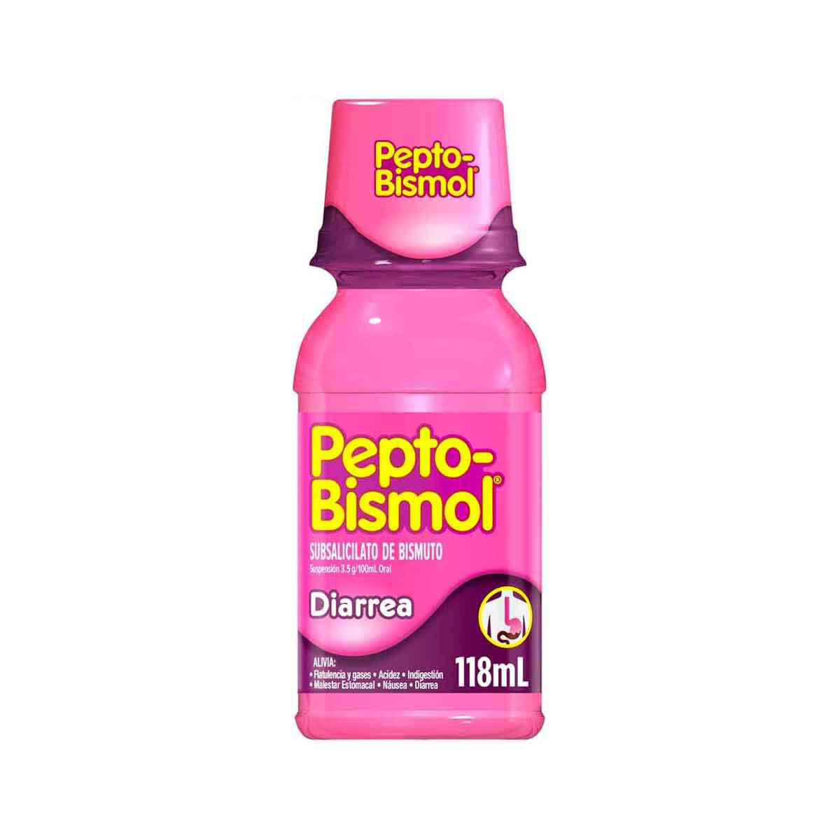 Antidiarreico Pepto-Bismol Suspensión Alivio para la Diarrea Sabor Original 118ml