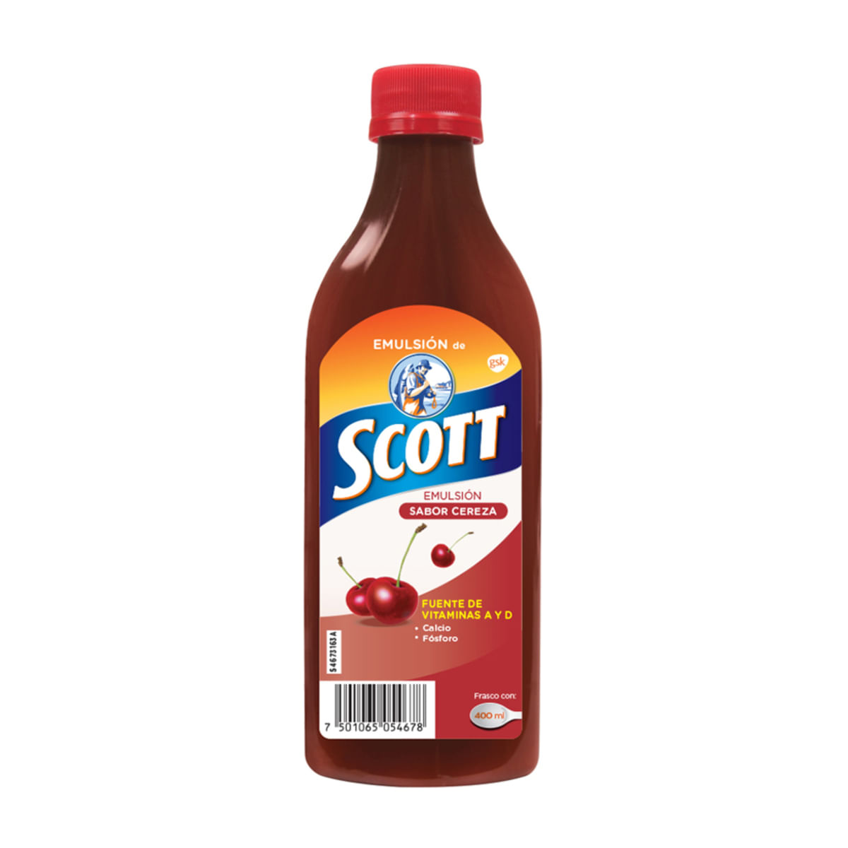 Emulsión de Scott Multivitamínico Cereza 400 ml