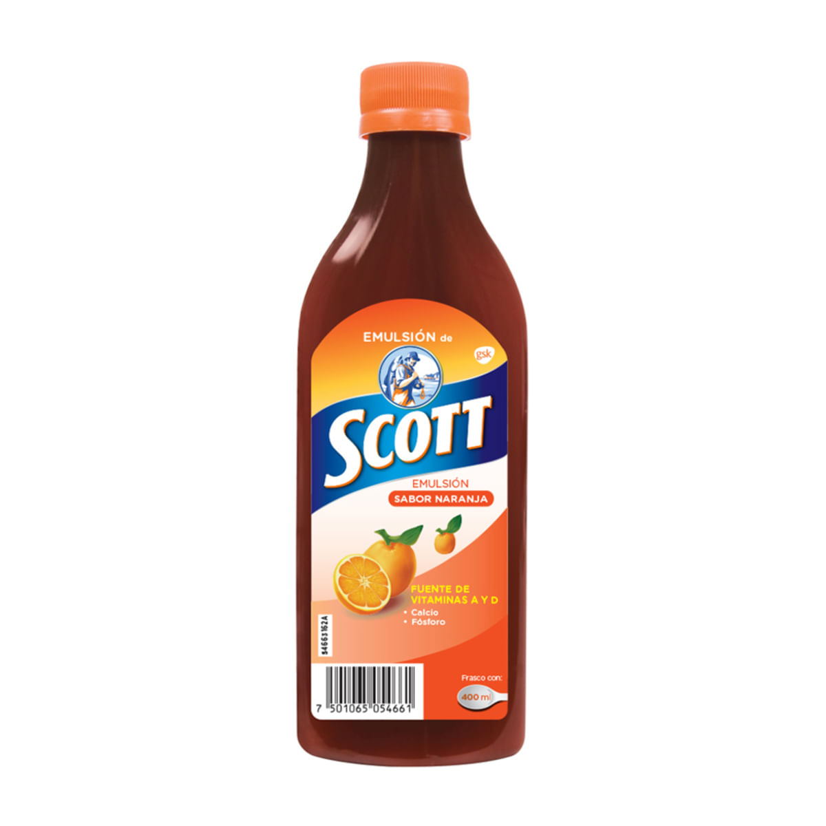 Emulsión de Scott Multivitamínico Naranja 400 ml