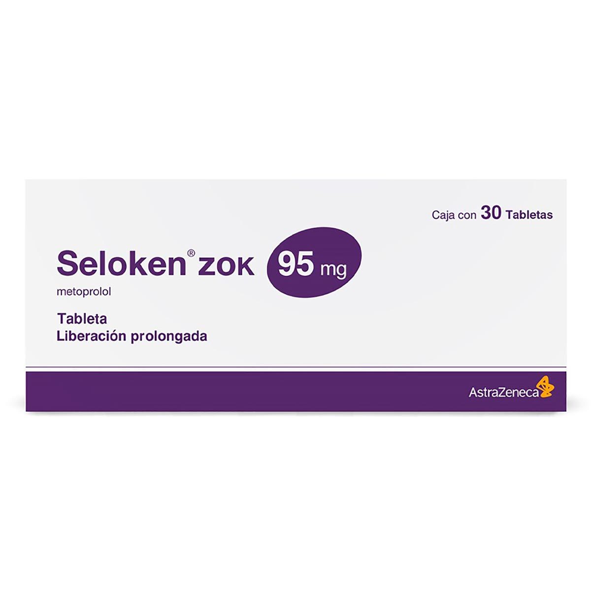 Tabletas Seloken Zok 95mg 30 Tabletas