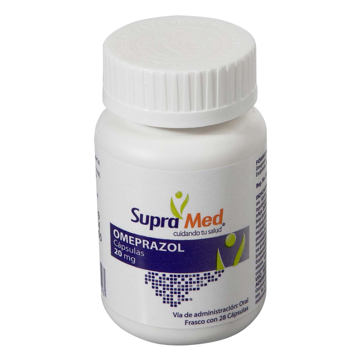 Cápsulas Supra Med Omeprazol Frasco con 28 Cápsulas 20mg