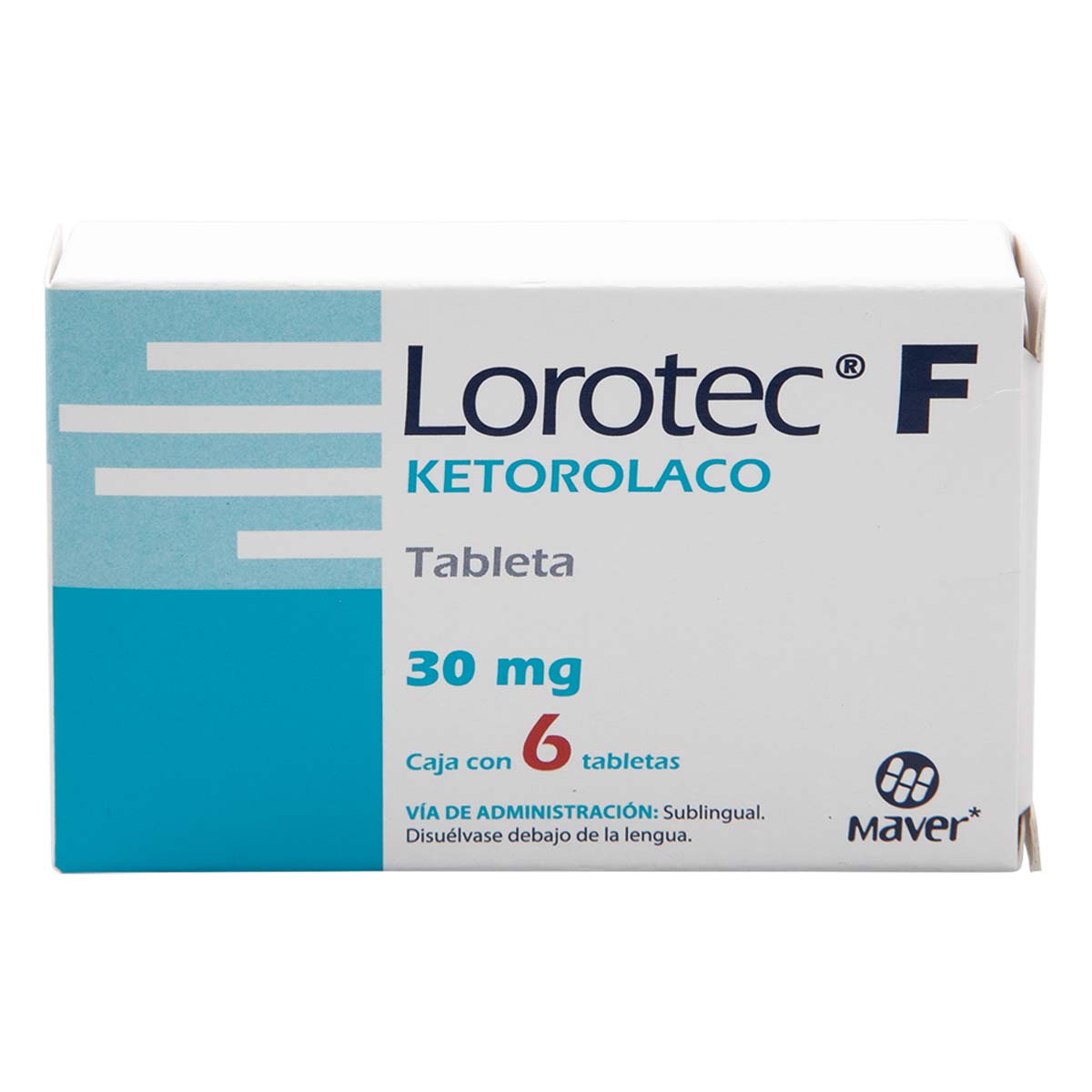 Tableta Ketorolaco Caja con 6 Tabletas 30mg
