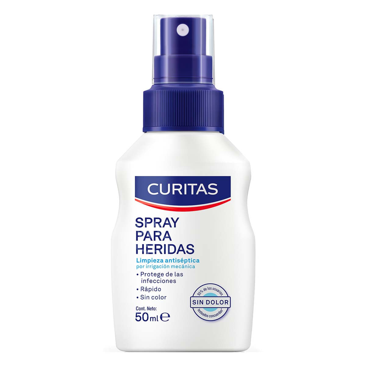 Antiséptico en Spray Curitas Reparador Heridas 50ml