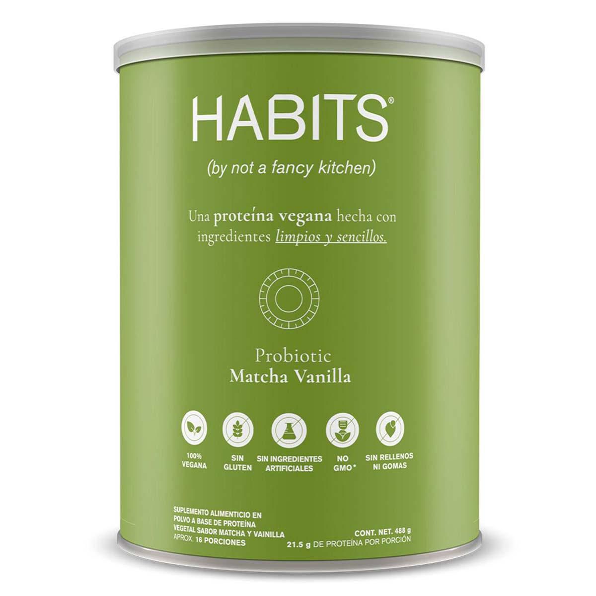 Proteína Habits Matcha Vainilla 488g